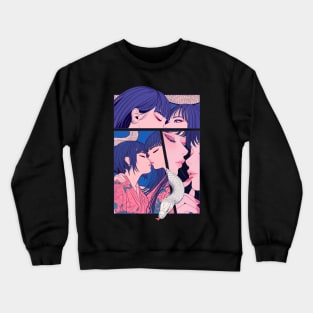 Geisha Lovers and Snake 6904 Crewneck Sweatshirt